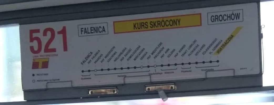 Rozkład jazdy 521 w Warszawie - Sprawdź godziny i przystanki