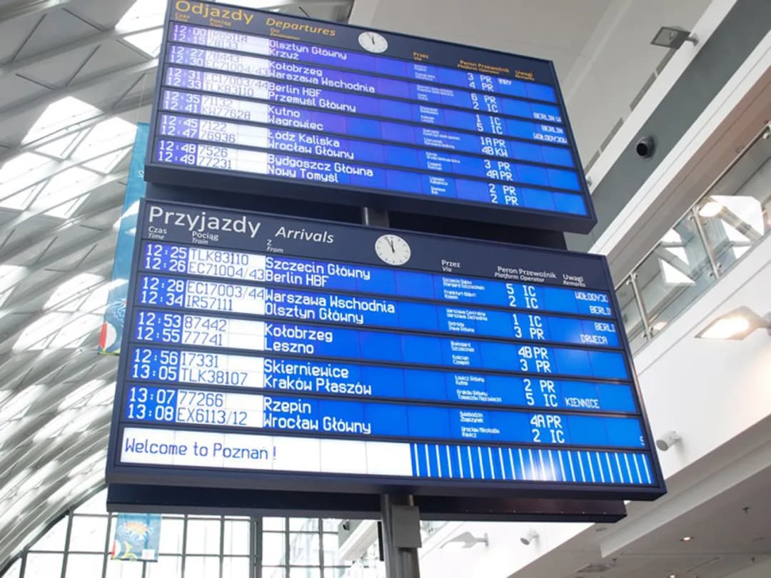 Aktualny rozkład jazdy pociągów Wągrowiec Poznań - uniknij opóźnień