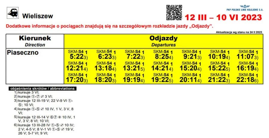 Rozkład jazdy l9: Sprawdź godziny odjazdów z Wieliszewa-Plaża