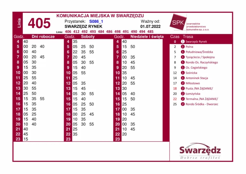 Rozkład jazdy 194 - Sprawdź godziny kursowania i uniknij czekania