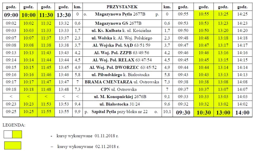 Rozkład jazdy autobus 803 do Ogrodów - sprawdź godziny odjazdów